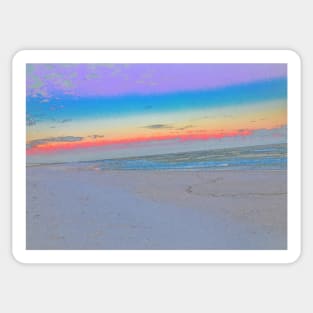 Pensacola Beach at sunrise, in a pastel look Sticker